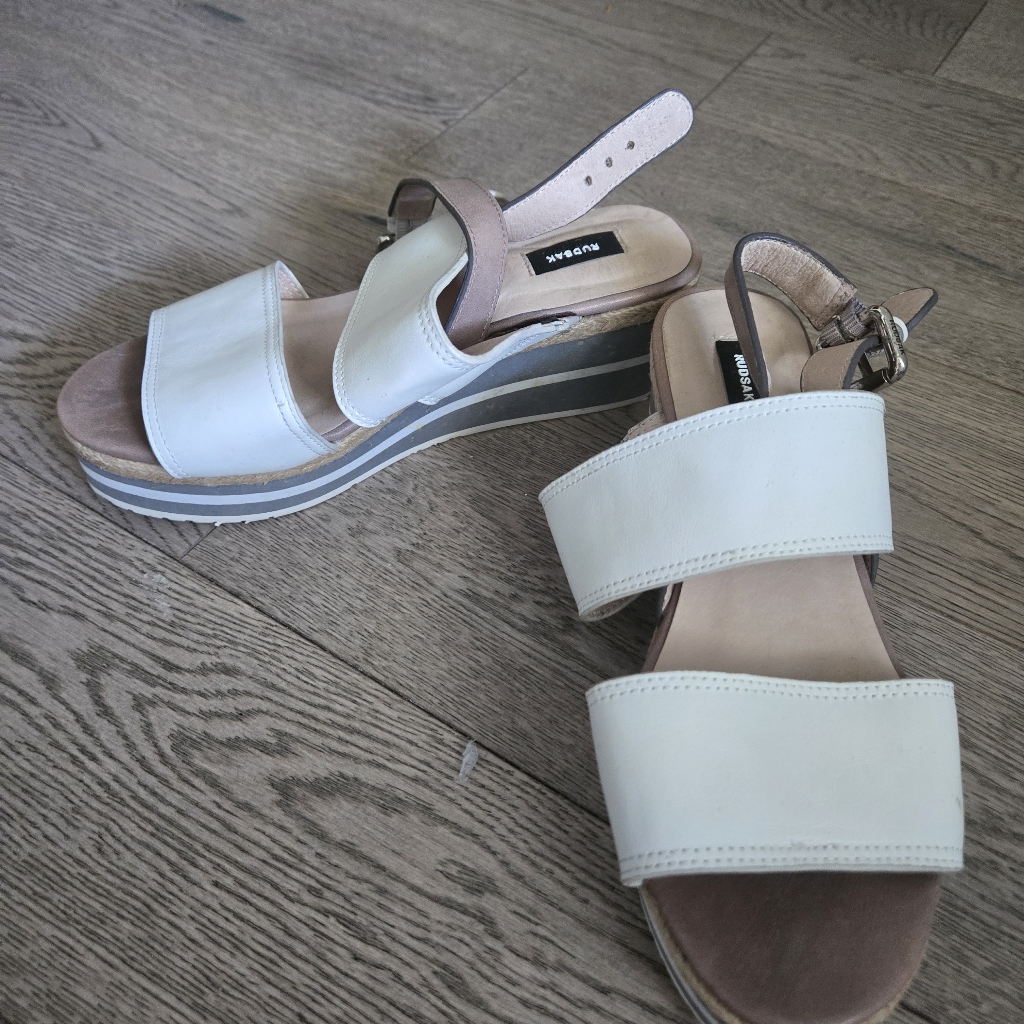White And Tan Women's Sandals Rudsak
